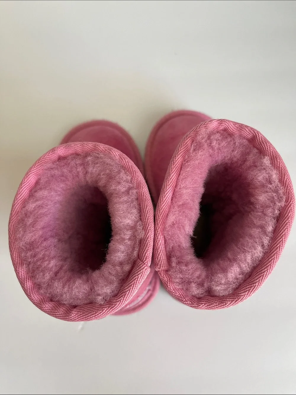 UGG pink suede glitter Sherpa boots 10